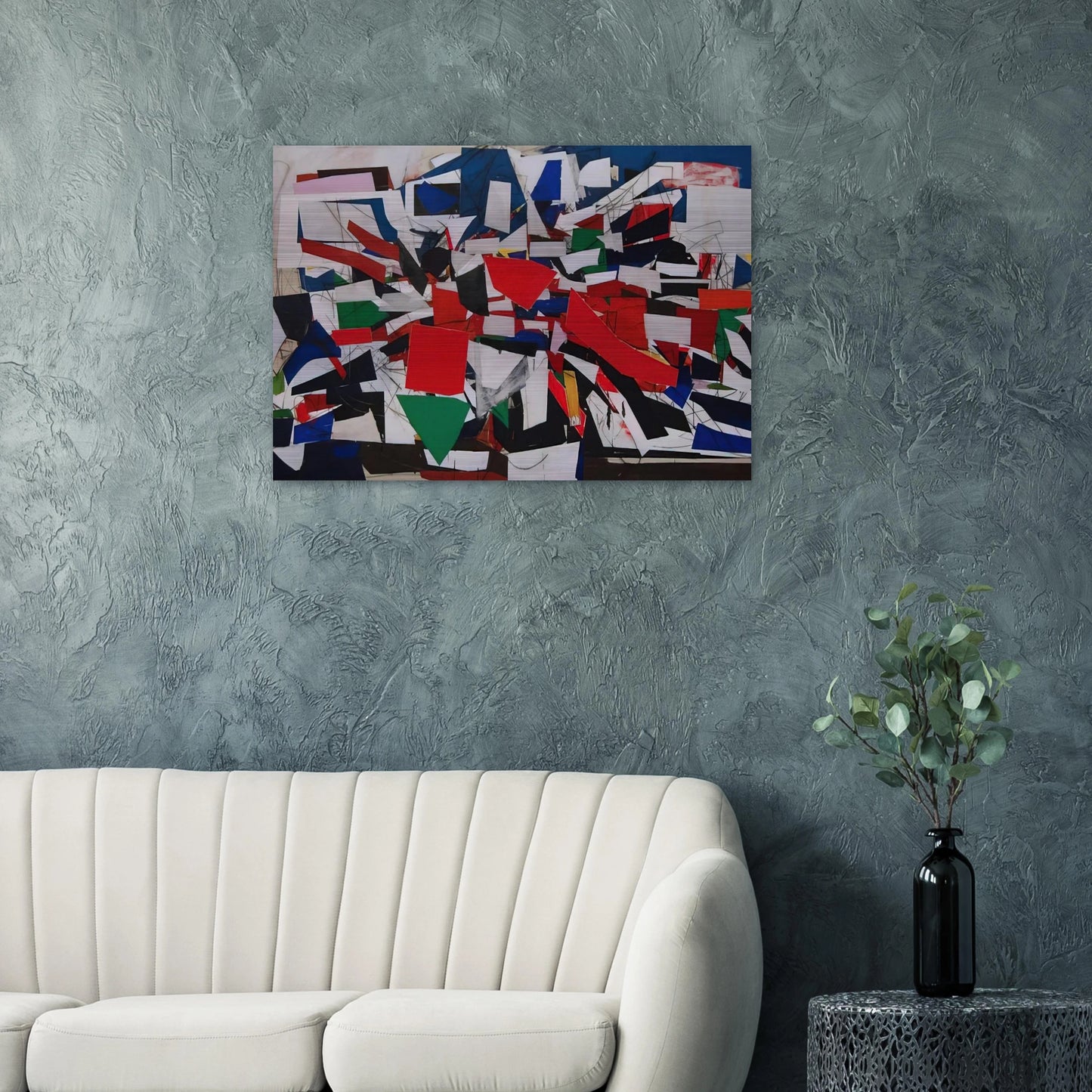 Struggle - 1967 - Robert Goodnough Brushed Aluminum Print - 70x100 cm / 28x40 inches | Robert Goodnough Aluminum Print | Robert Goodnough Prints