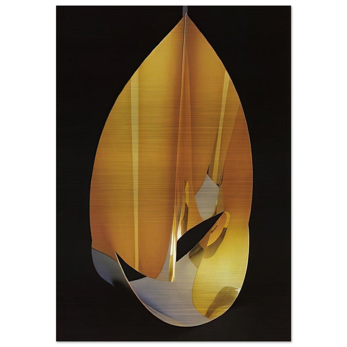 Area of a pentagon in space with plain circumference - 1977 - Max Bill Brushed Aluminum Print - 70x100 cm / 28x40 inches | Max Bill Aluminum Print | Max Bill Prints