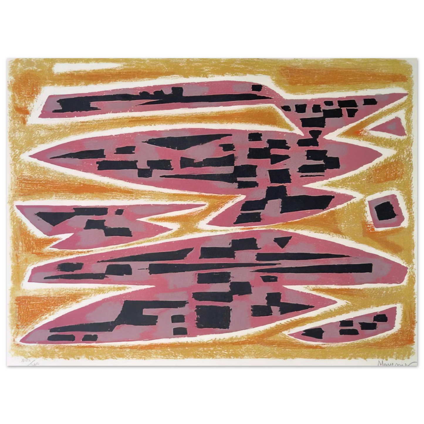 Alfred Manessier - Abstract Composition - 1955 Fine Art Poster - Default Title