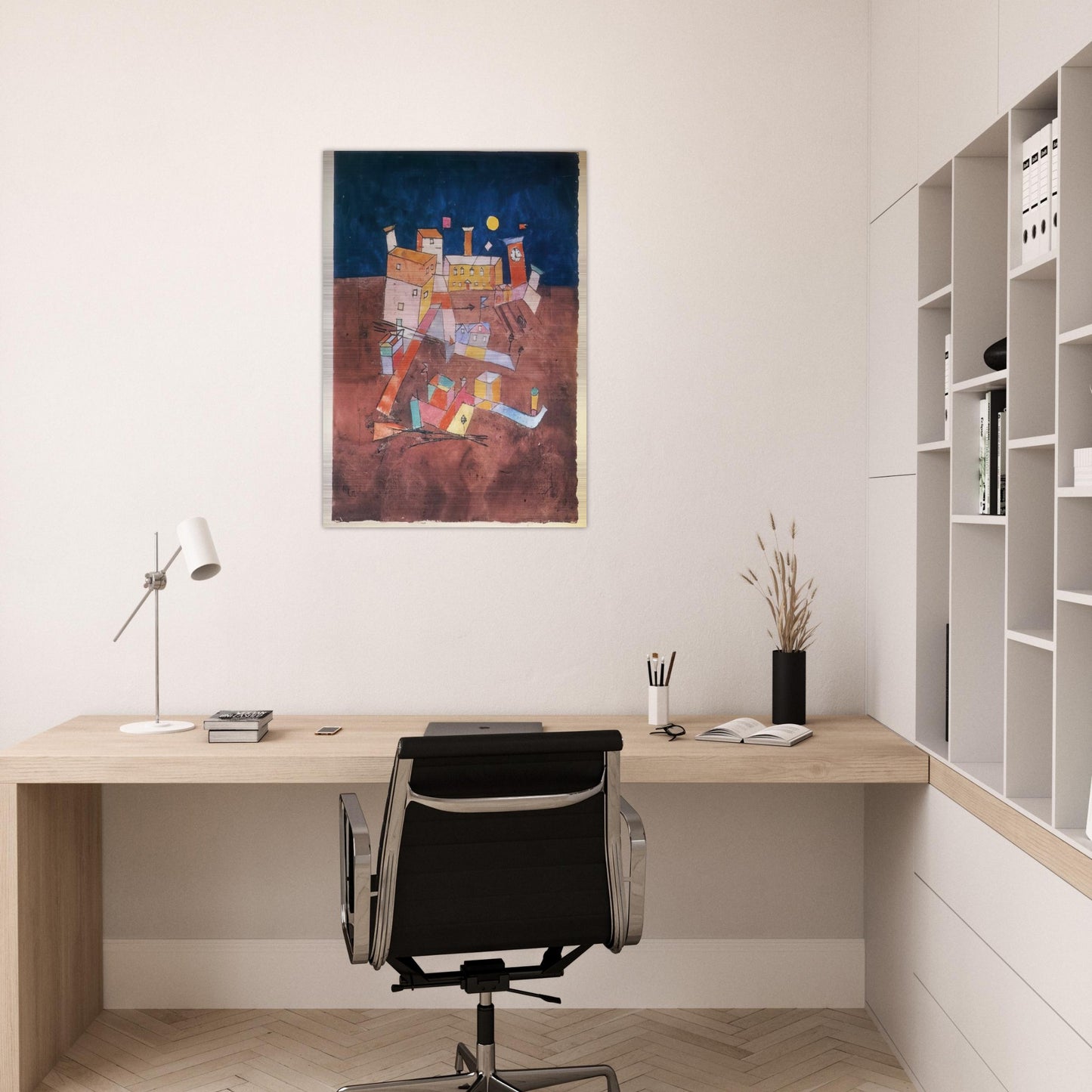 PART OF G 1927 - Paul Klee Brushed Aluminum Print - 70x100 cm / 28x40 inches | Paul Klee Aluminum Print | Paul Klee Prints