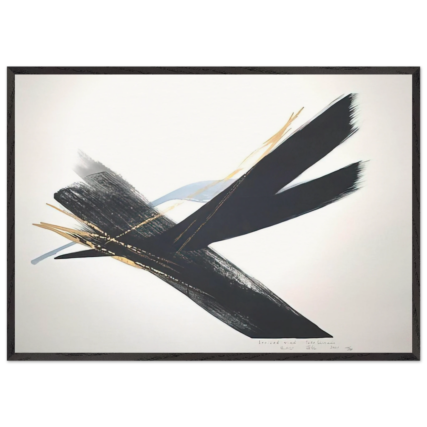 Arrived Wind - 2001 - Toko Shinoda 70x100 cm / 28x40 inches Framed Art Print – Black Wooden Frame