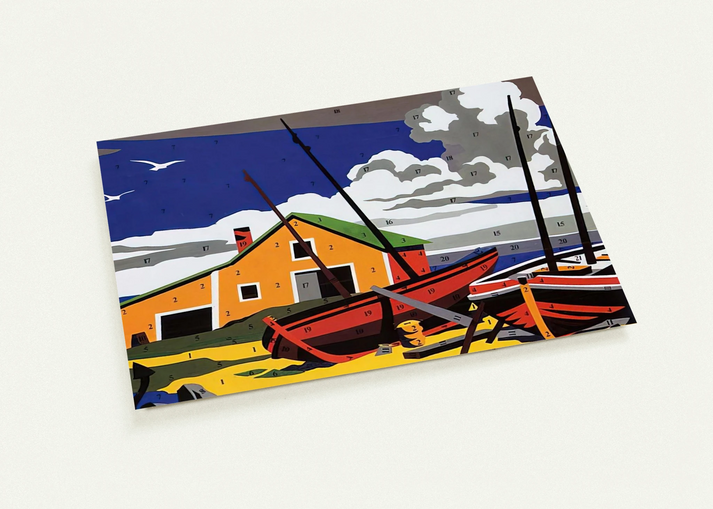 Do It Yourself Seascape By Andy Warhol Pack of 10 Post Cards | Andy Warhol Post Cards | A6 (10.5 x 14.8 cm) - 4.1 x 5.8 inches