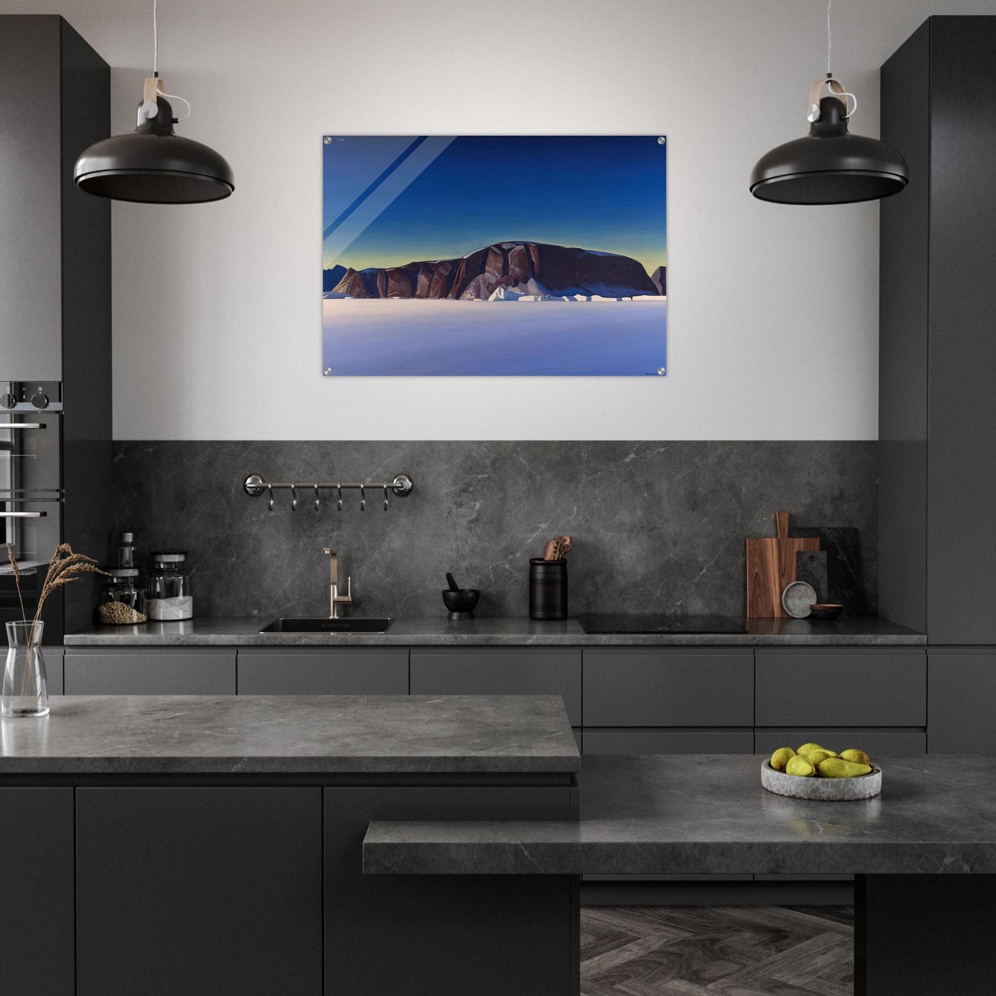 Greenland Coast - Rockwell Kent Acrylic Print - 70x100 cm / 28x40″ inches