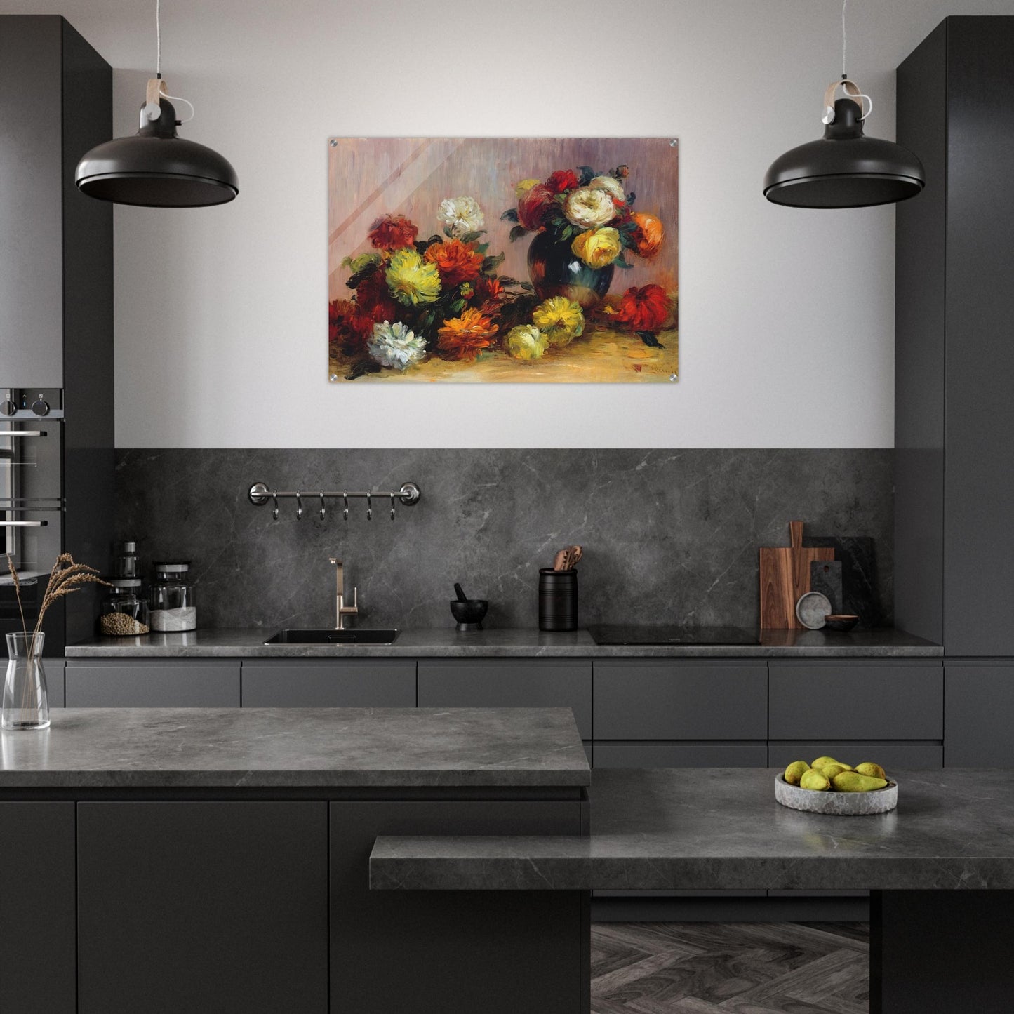 Bouquets of Flowers - Pierre-Auguste Renoir Acrylic Print - 70x100 cm / 28x40″ inches | Pierre-Auguste Renoir Wall Art | Pierre-Auguste Renoir Prints