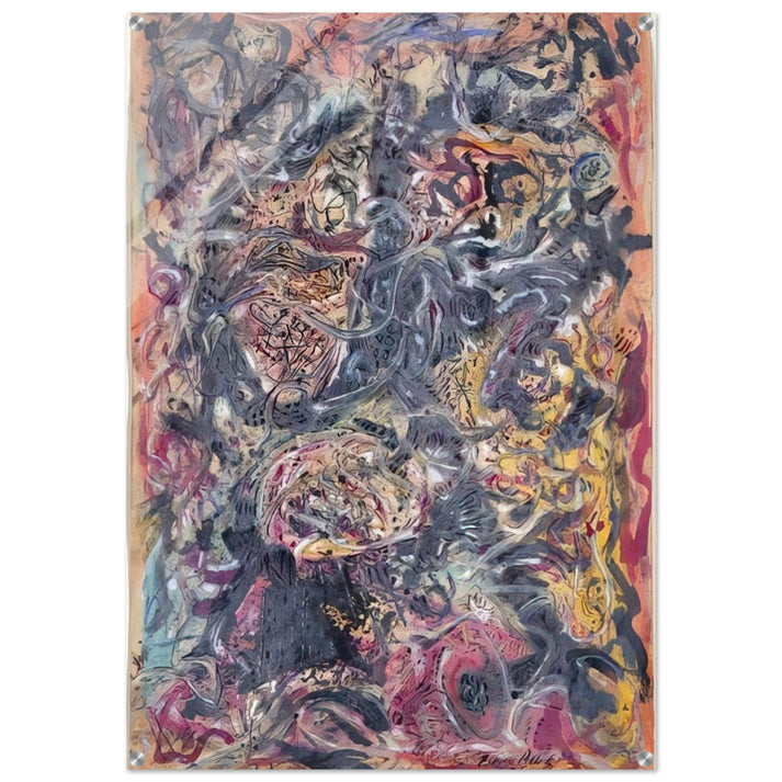 PATTERN - Jackson Pollock Acrylic Print - 70x100 cm / 28x40″ inches