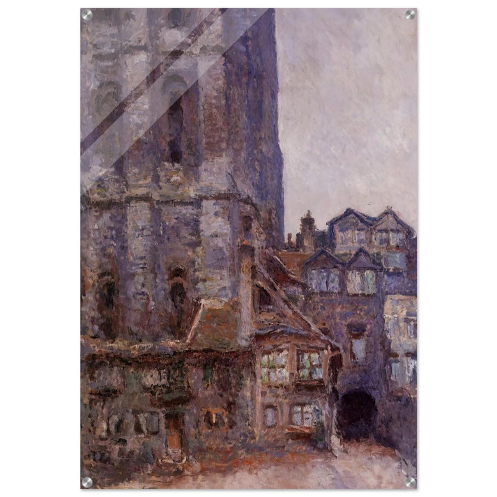 The Cour d'Albane, Grey Weather - claude monet Acrylic Print - 70x100 cm / 28x40″ inches