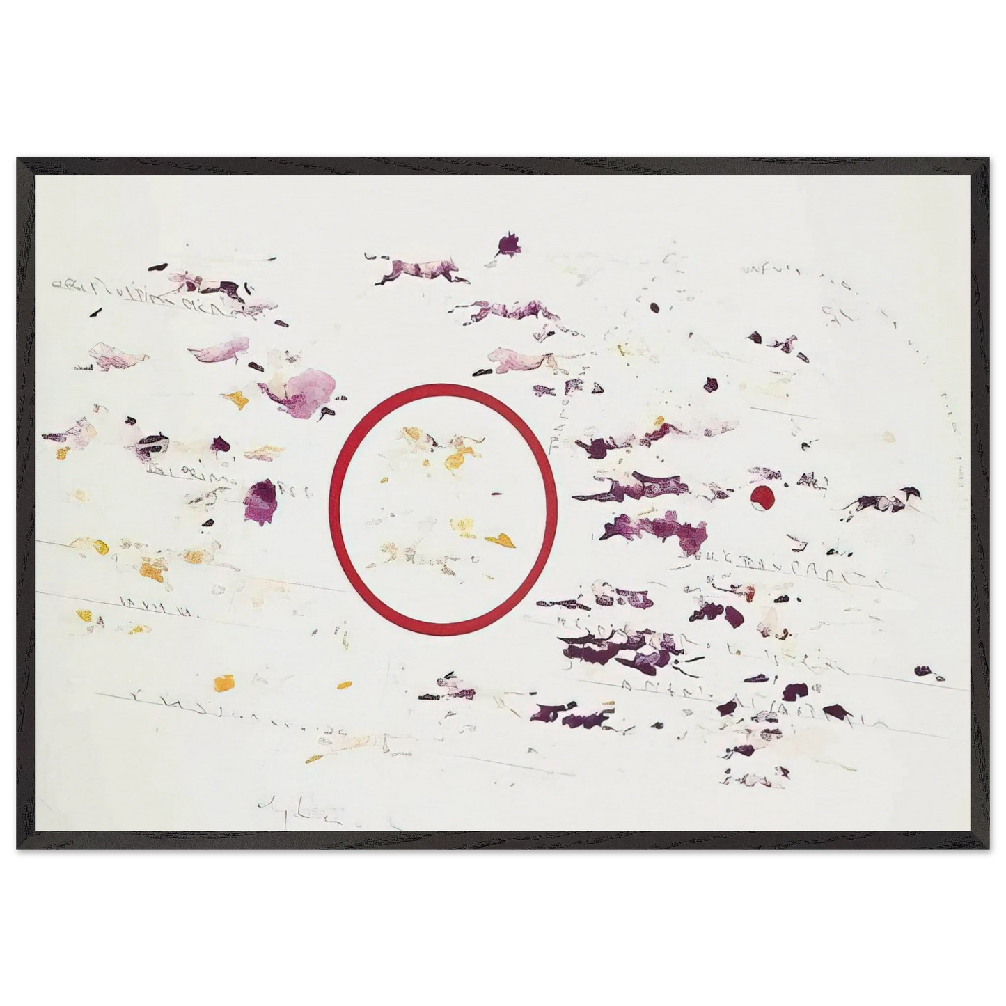 UNTITLED PANTHERS 1987 - Alighiero Boetti Framed Art Print – Black Wooden Frame - Default Title - -Framed Art Print