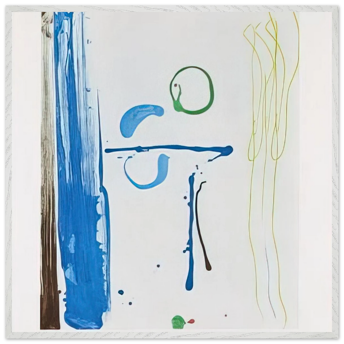 Helen Frankenthaler - Sunshine After Rain - 1987 Wall art - 27x35 cm / 11x14 inches - Premium Wooden Framed Poster With Fine Art Paper - Wood frame