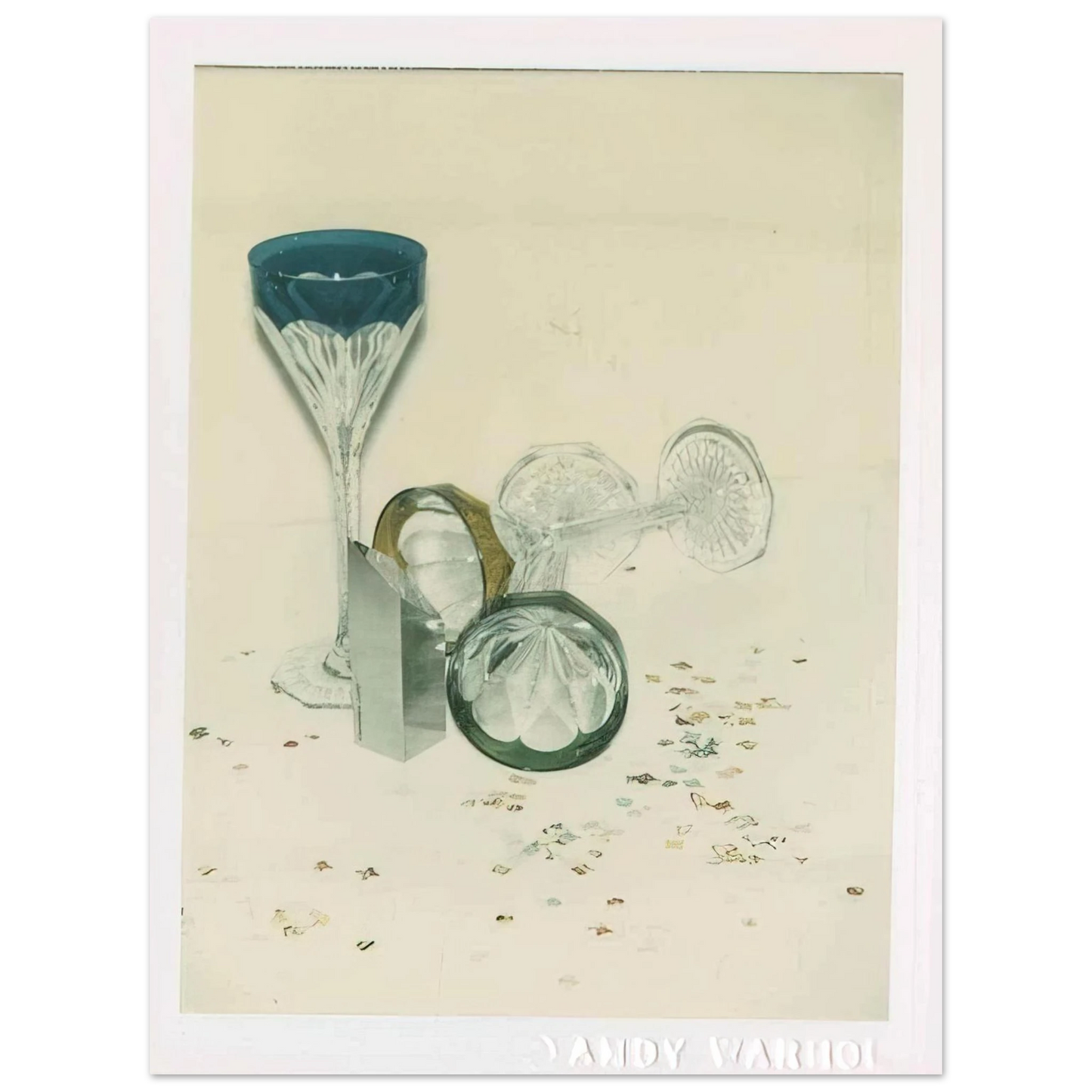 Andy Warhol - Committee 2000 Champagne Glasses Fine Art Poster - Default Title