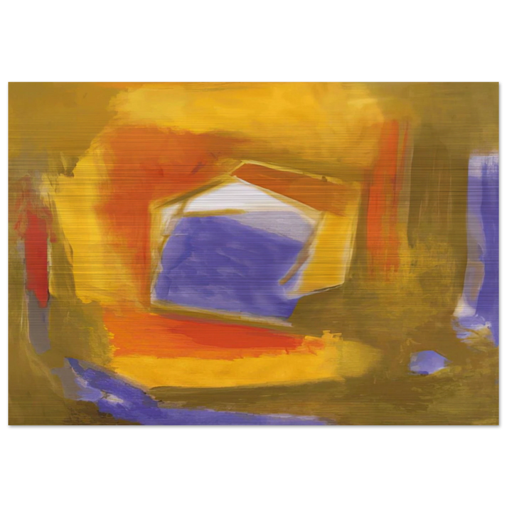 UNTITLED 1990 - Esteban Vicente Brushed Aluminum Print - 70x100 cm / 28x40 inches | Esteban Vicente Aluminum Print | Esteban Vicente Prints