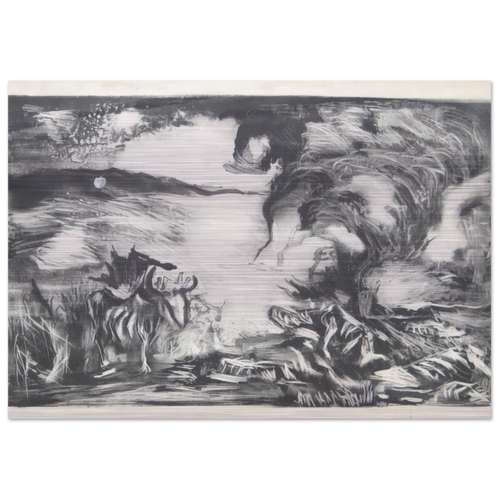 LANDSCAPE WITH STEER 1937 1 - Jackson Pollock Brushed Aluminum Print - 70x100 cm / 28x40 inches | Jackson Pollock Aluminum Print | Jackson Pollock Prints