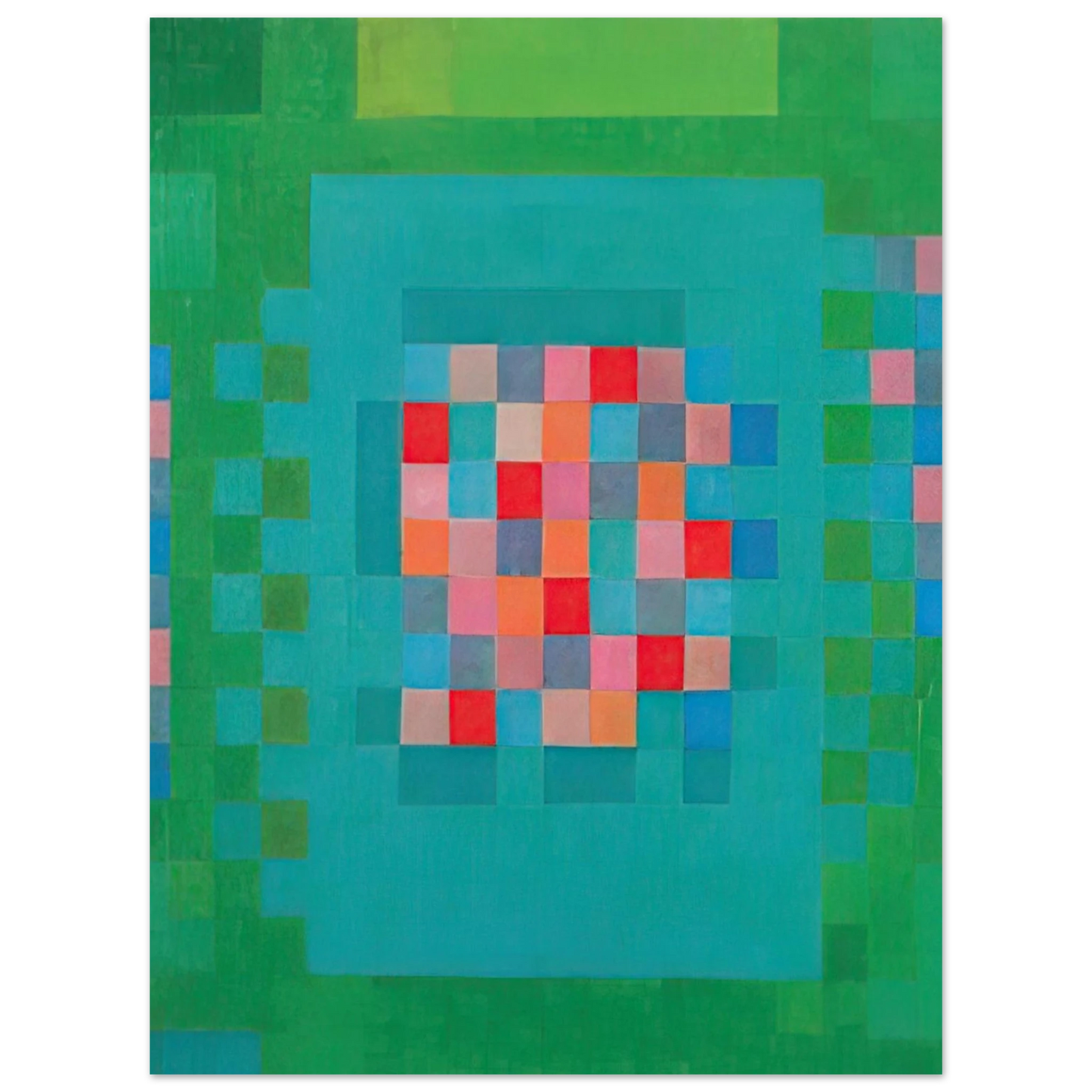 Johannes Itten - Happy Island - 1965 Fine Art Poster - Default Title