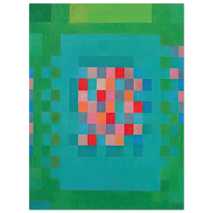 Johannes Itten - Happy Island - 1965 75x100 cm / 30x40inches Fine Art Poster