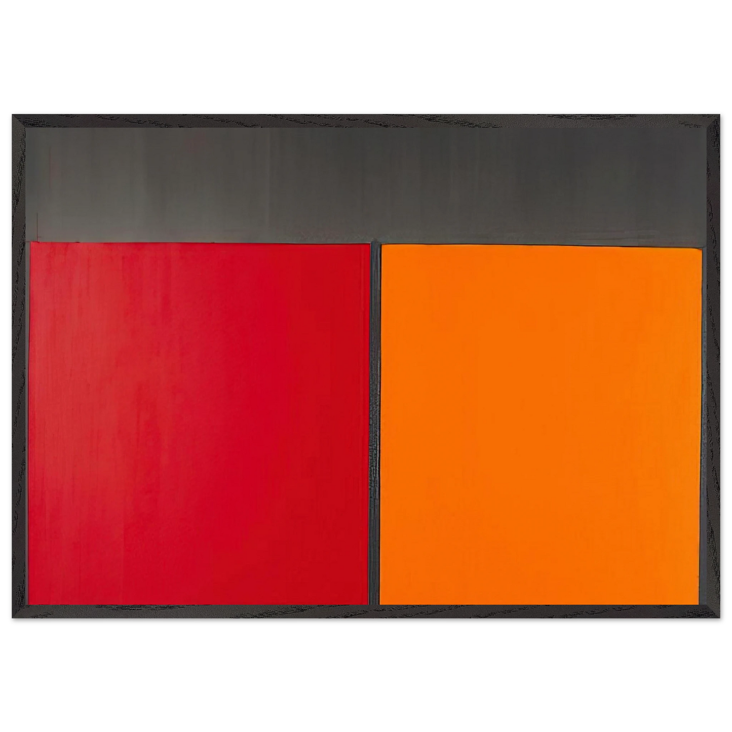 151067 - 1967 - John Hoyland 70x100 cm / 28x40 inches Framed Art Print – Black Wooden Frame