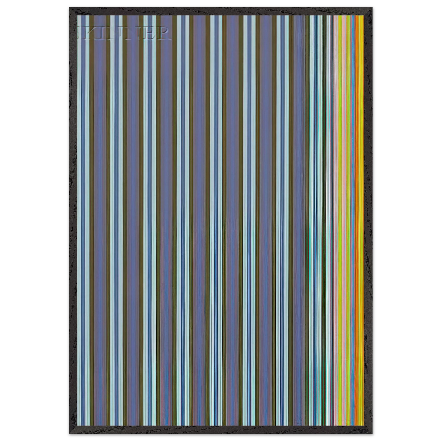 Jack-in-the-Box - 1969 - Gene Davis Framed Art Print – Black Wooden Frame - Default Title - -Framed Art Print