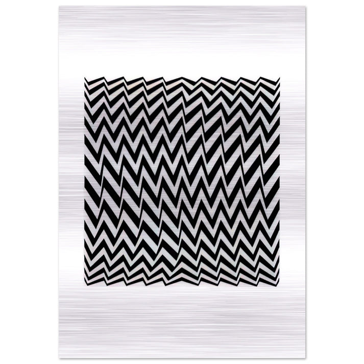 FRAGMENT 3 1965 - Bridget Riley Brushed Aluminum Print - 70x100 cm / 28x40 inches | Bridget Riley Aluminum Print | Bridget Riley Prints