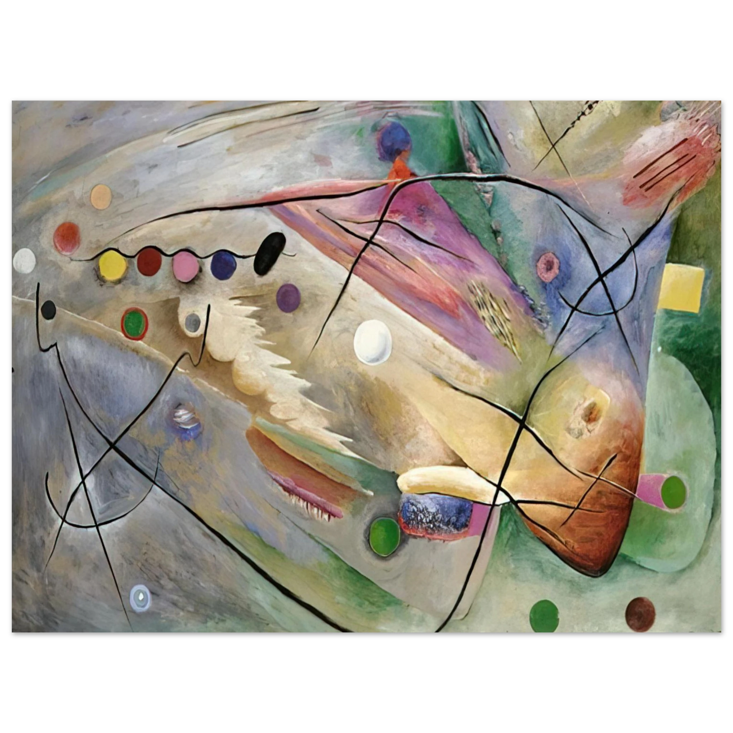 Rudolf Bauer - LINES 1922 Fine Art Poster - Default Title