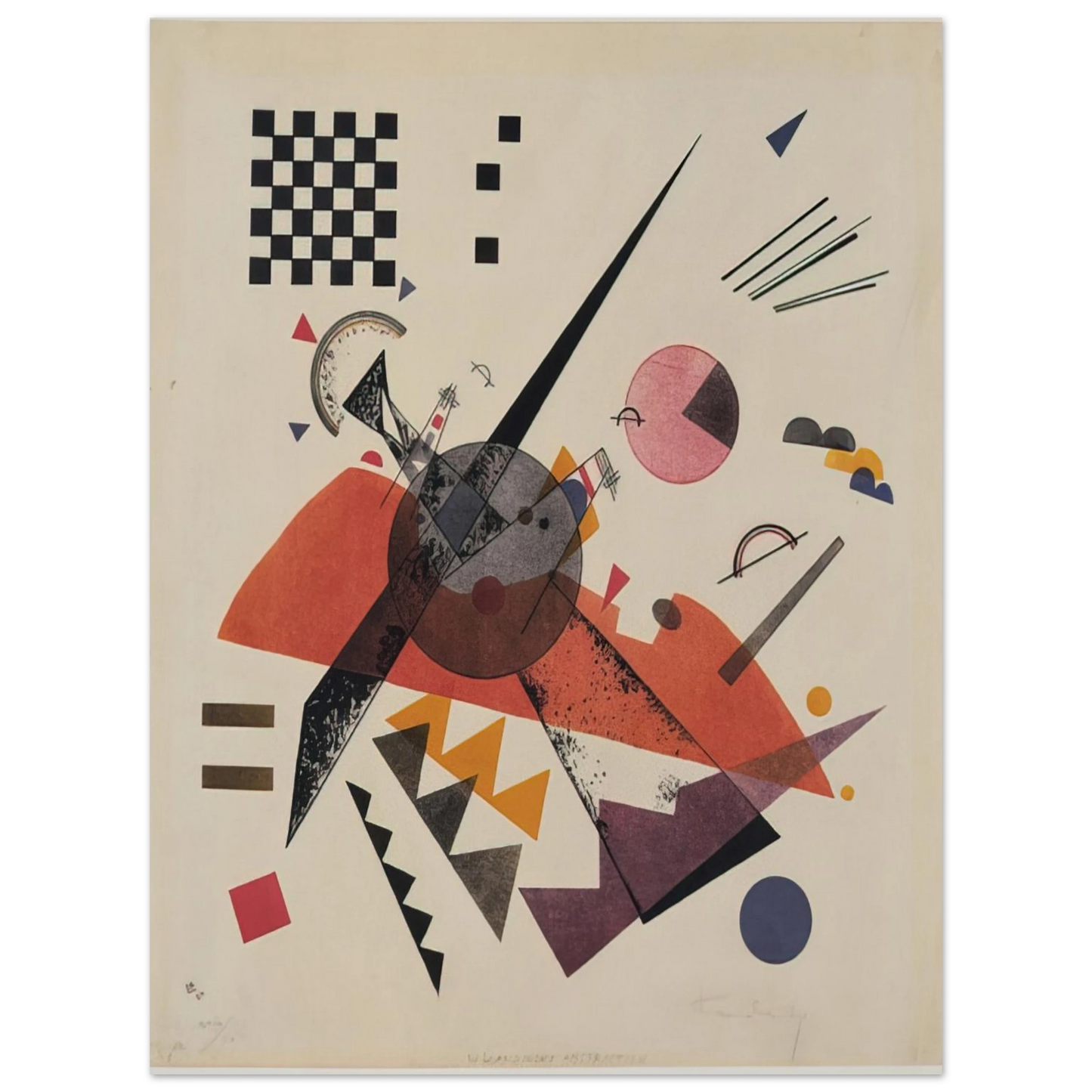 Wassily Kandinsky - ORANGE 1923 Fine Art Poster - Default Title