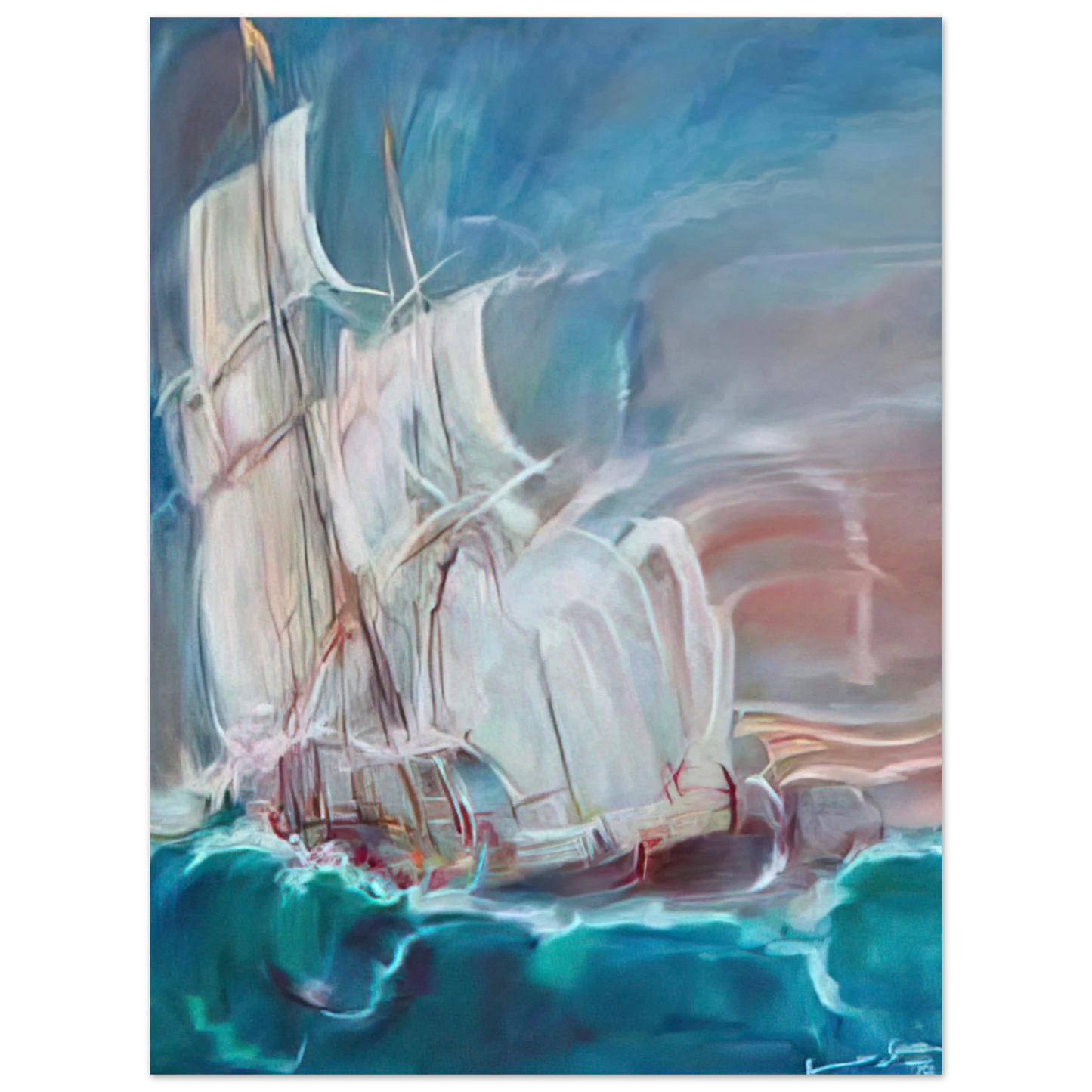Konrad Zuse - The Great Sail in the Storm Fine Art Poster - Default Title