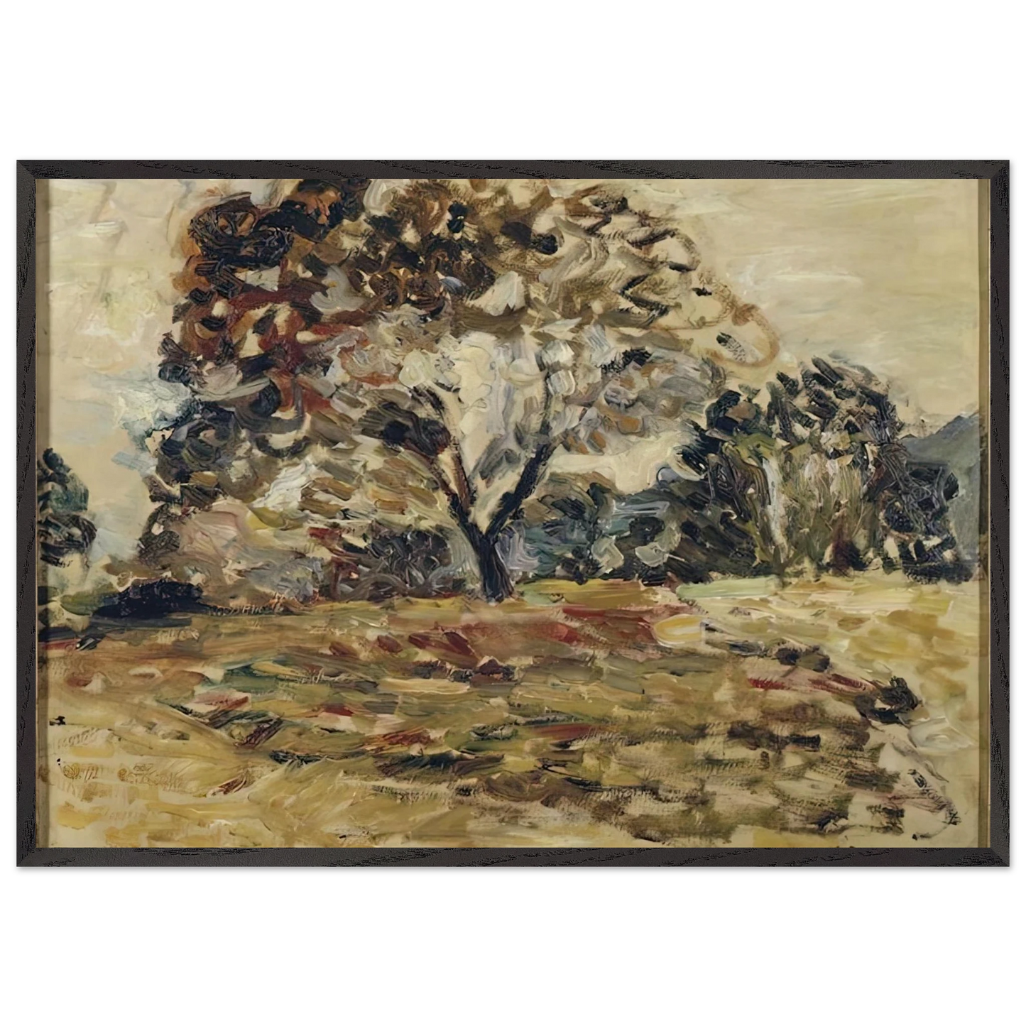 LANDSCAPE OF CORSICA 1 - Henri Matisse 70x100 cm / 28x40 inches Framed Art Print – Black Wooden Frame