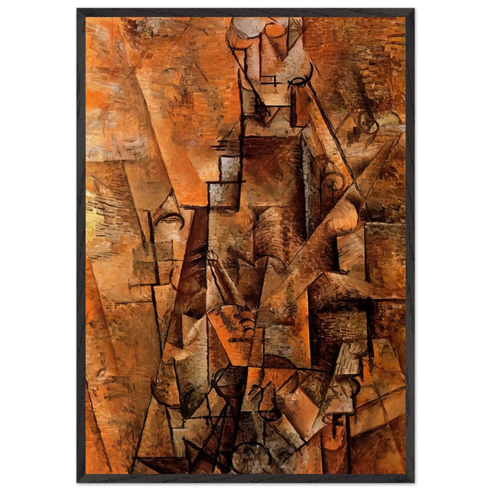 Clarinetist - 1911 - Pablo Picasso 70x100 cm / 28x40 inches Framed Art Print – Black Wooden Frame