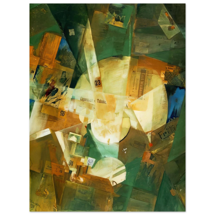 Kurt Schwitters - PICTURE WITH LIGHT CENTER 1919 75x100 cm / 30x40inches Fine Art Poster
