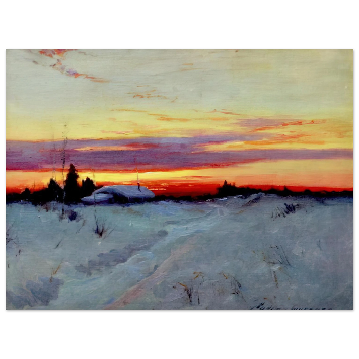 Sydney Laurence - Alaska Sunset - Romanticism 75x100 cm / 30x40inches Fine Art Poster