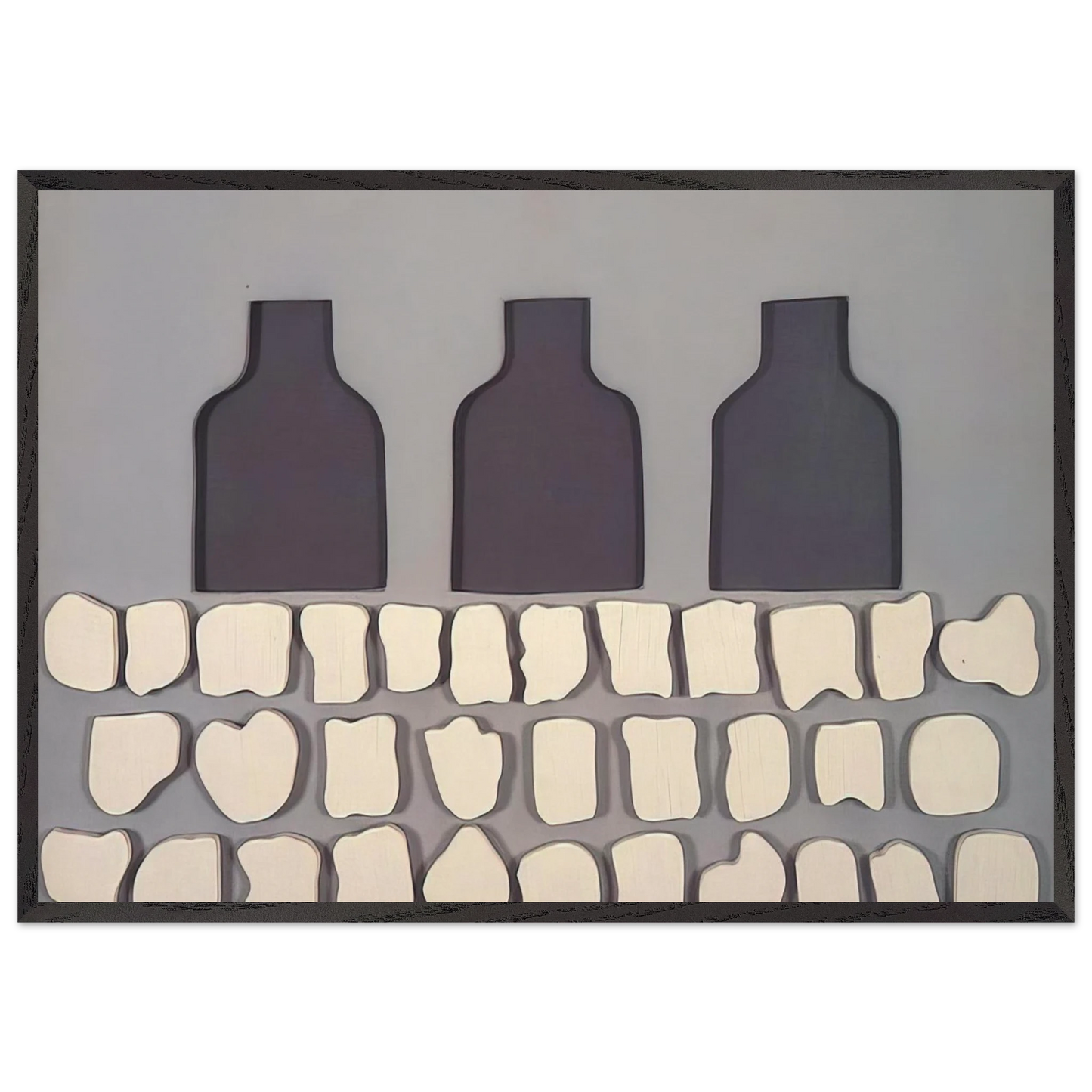 The Three Doors - 1959 - Forrest Bess Framed Art Print – Black Wooden Frame - Default Title - -Framed Art Print