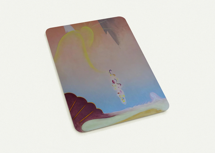 First Spring Garland - Precisionism By Agnes Lawrence Pelton Pack of 10 Post Cards | Agnes Lawrence Pelton Post Cards | A6 (10.5 x 14.8 cm) - 4.1 x 5.8 inches