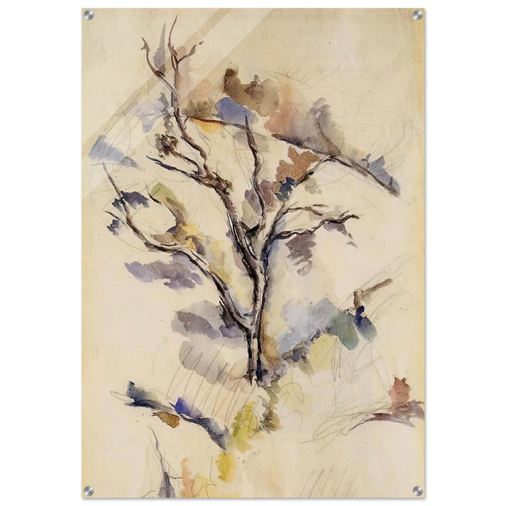 The Oak - Paul Cézanne Acrylic Print - 70x100 cm / 28x40″ inches | Paul Cézanne Wall Art | Paul Cézanne Prints