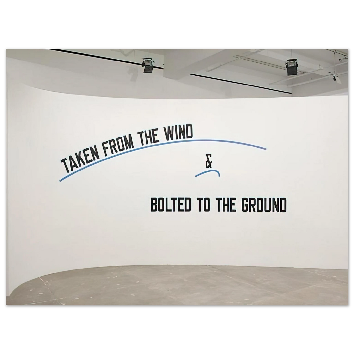 Lawrence Weiner - Taken From the Wind... - 2009 Fine Art Poster - Default Title