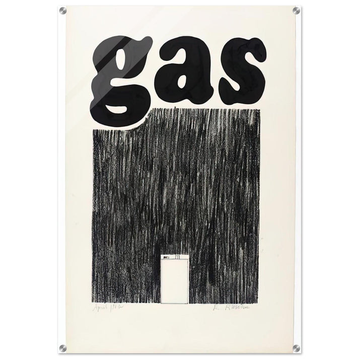 GAS 1962 - Edward Ruscha Acrylic Print - 70x100 cm / 28x40″ inches