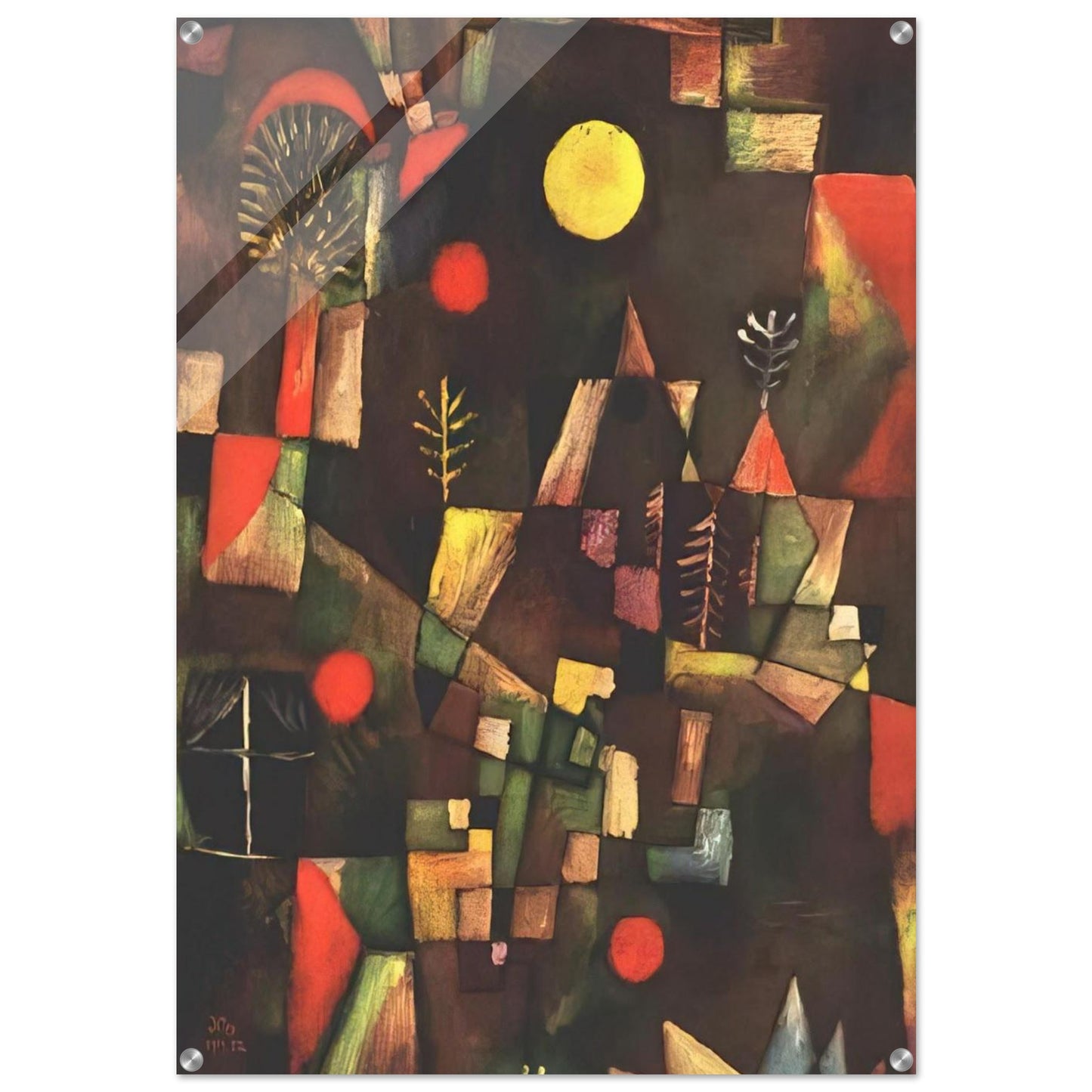 FULL MOON 1919 - Paul Klee Acrylic Print - 70x100 cm / 28x40″ inches