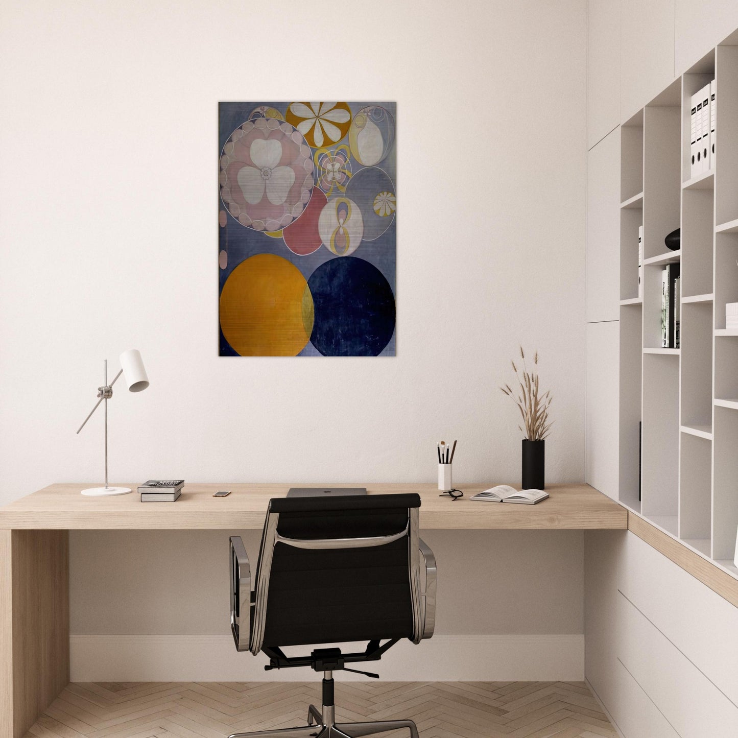 DE TIO ST RSTA N 2 BARNAALDERN 1907 - Hilma af Klint Brushed Aluminum Print - 70x100 cm / 28x40 inches | Hilma af Klint Aluminum Print | Hilma af Klint Prints