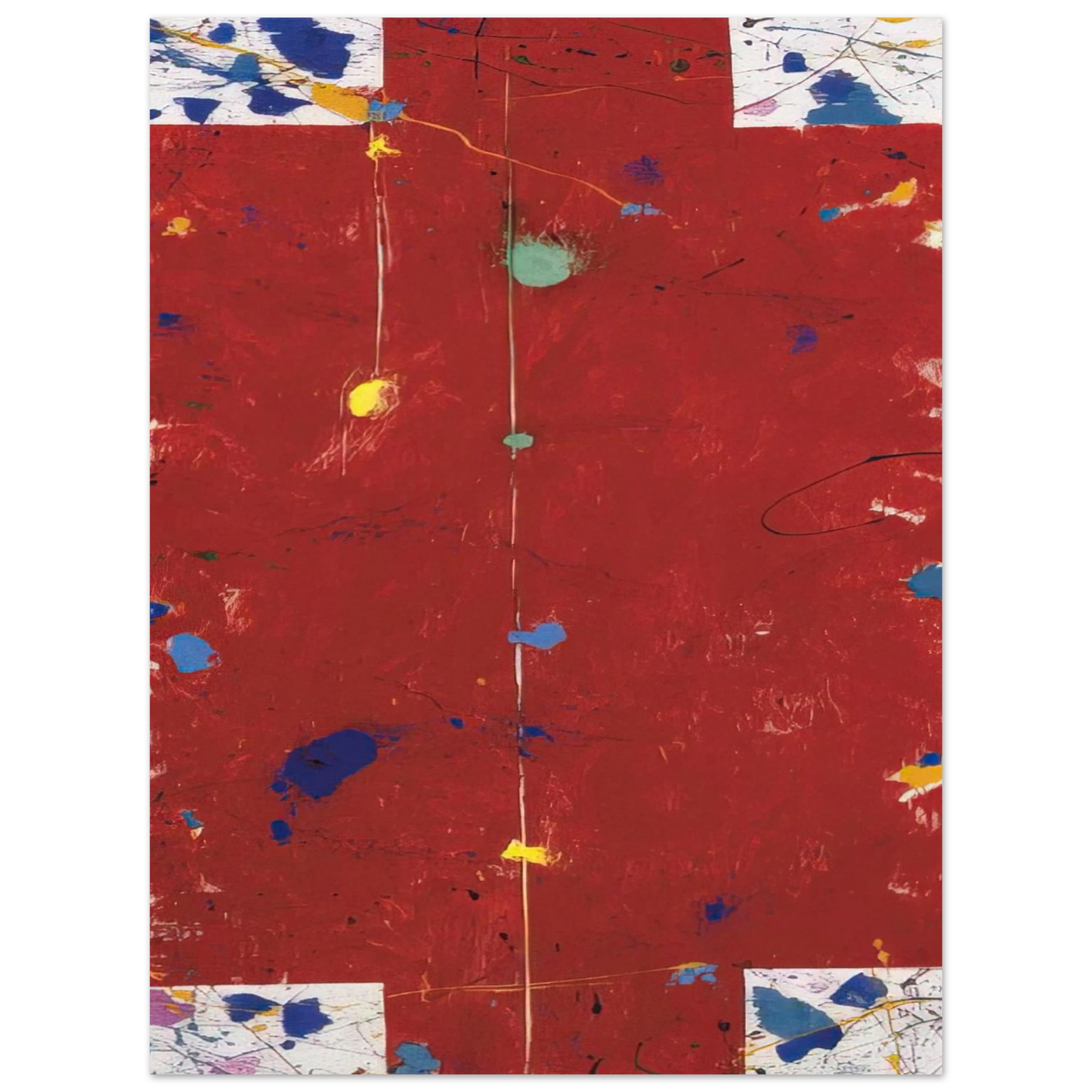 Sam Francis - Untitled EXP SF 56-04 Fine Art Poster - Default Title