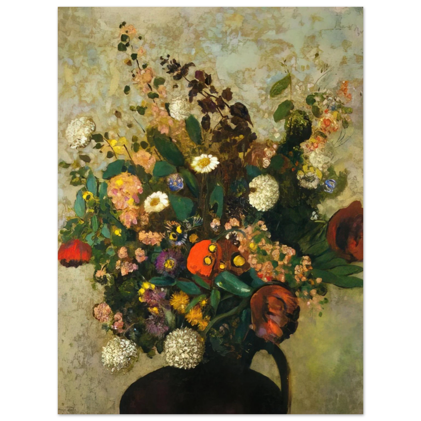 Odilon Redon - BOUQUET OF FLOWERS 5 Fine Art Poster - Default Title