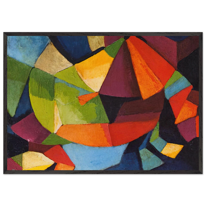 Synchromy - 1916 - Morgan Russell 70x100 cm / 28x40 inches Framed Art Print – Black Wooden Frame