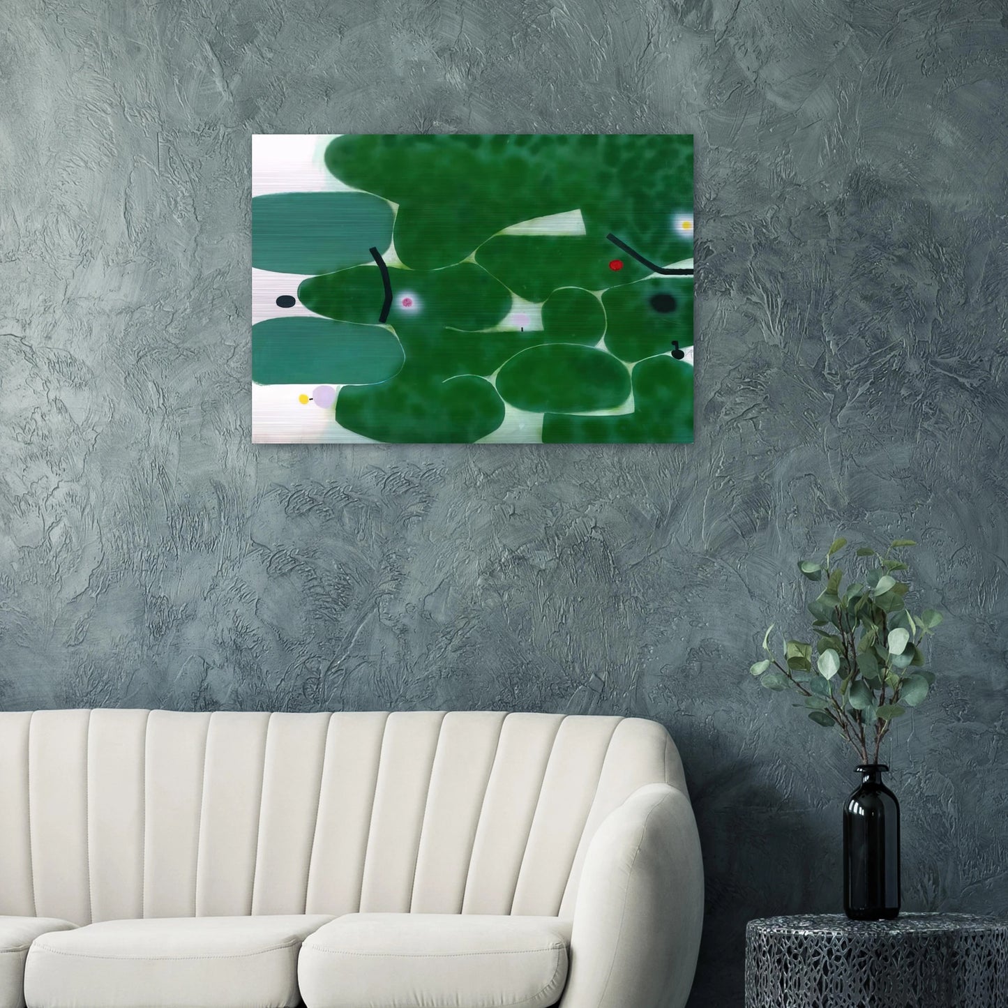 THE GREEN EARTH 1980 - Victor Pasmore Brushed Aluminum Print - 70x100 cm / 28x40 inches | Victor Pasmore Aluminum Print | Victor Pasmore Prints