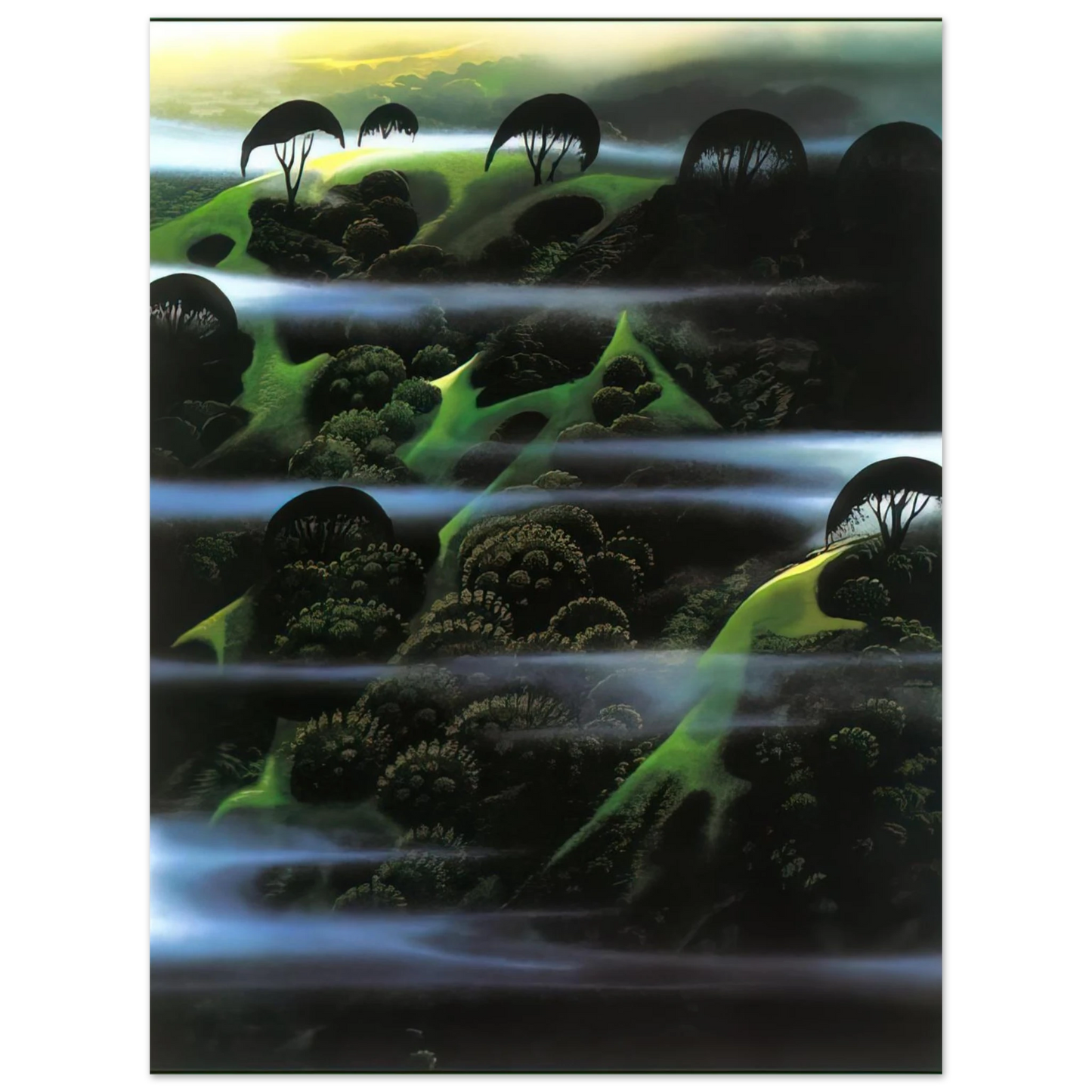 Eyvind Earle - Early Morning Fog Fine Art Poster - Default Title