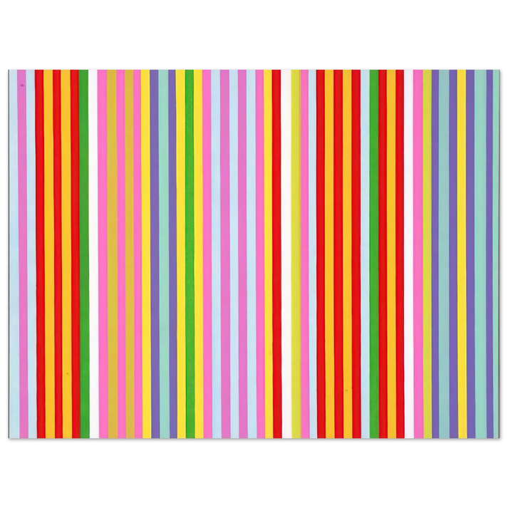 Gene Davis - Powwow - 1969 75x100 cm / 30x40inches Fine Art Poster