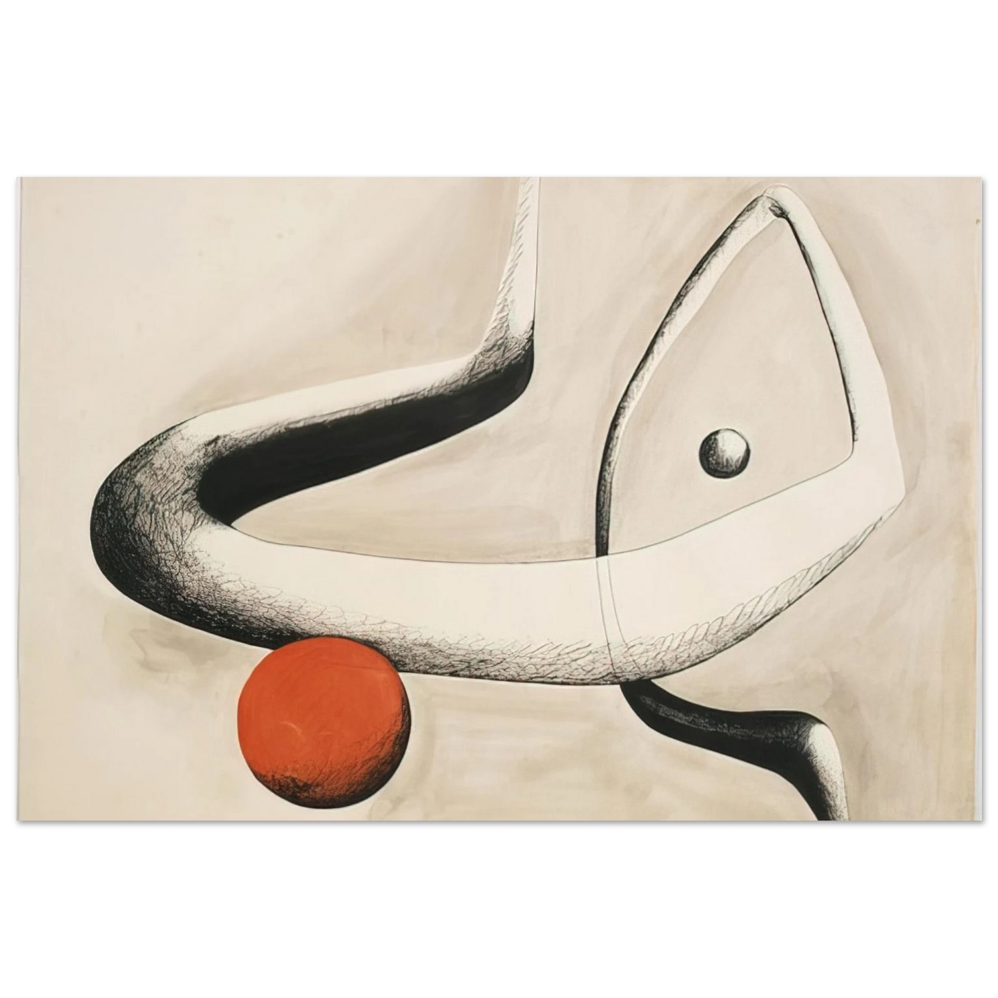 Alexander Calder - UNTITLED 1932 0 Fine Art Poster - 75x100 cm / 30x40 inches