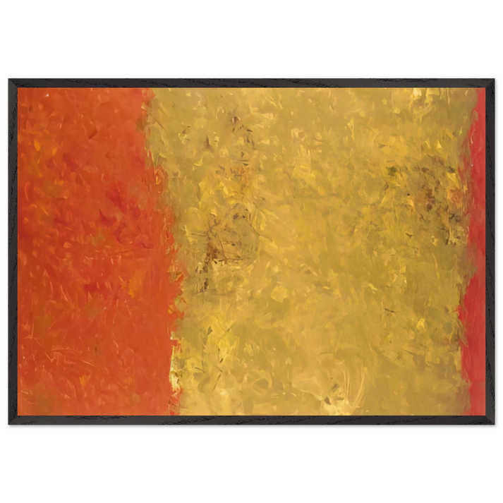 Aristo I - 1959 - Theodoros Stamos 70x100 cm / 28x40 inches Framed Art Print – Black Wooden Frame