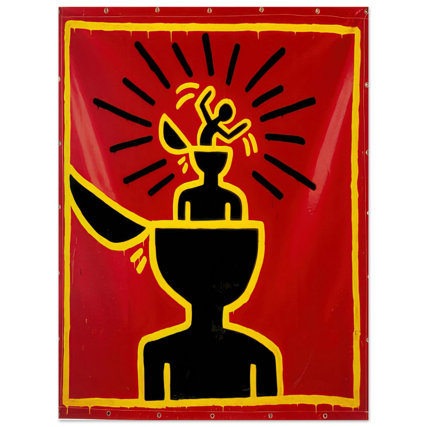 Keith Haring - UNTITLED 1982 Fine Art Poster - Default Title