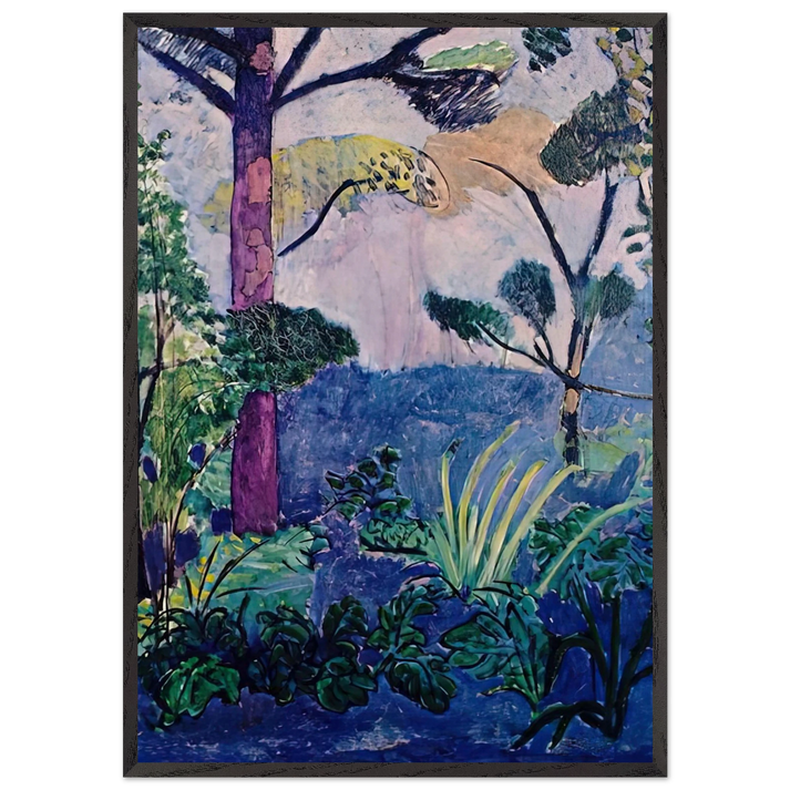 MOROCCAN LANDSCAPE - Henri Matisse 70x100 cm / 28x40 inches Framed Art Print – Black Wooden Frame