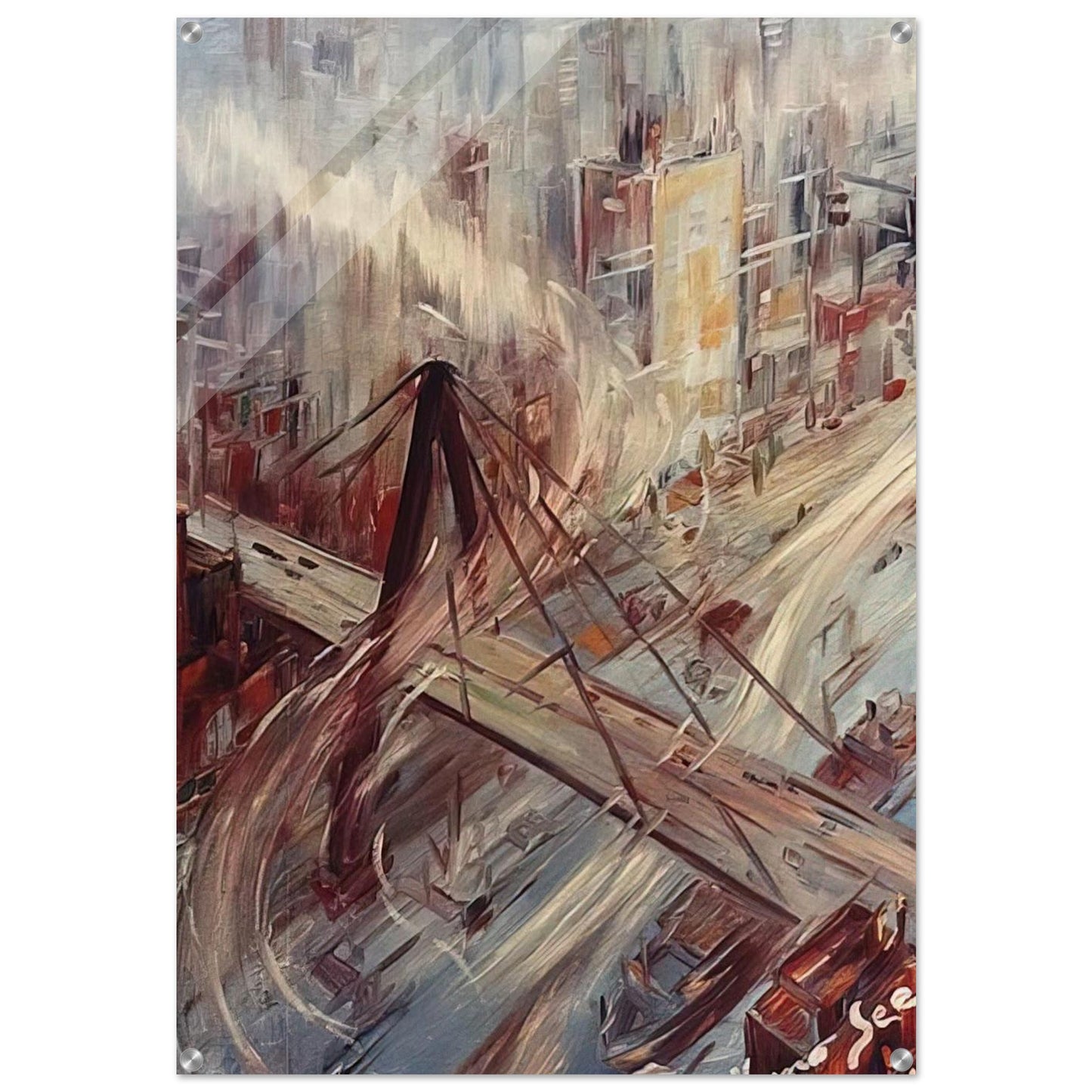 Untitled - 1967 - Konrad Zuse Acrylic Print - 70x100 cm / 28x40″ inches | Konrad Zuse Wall Art | Konrad Zuse Prints