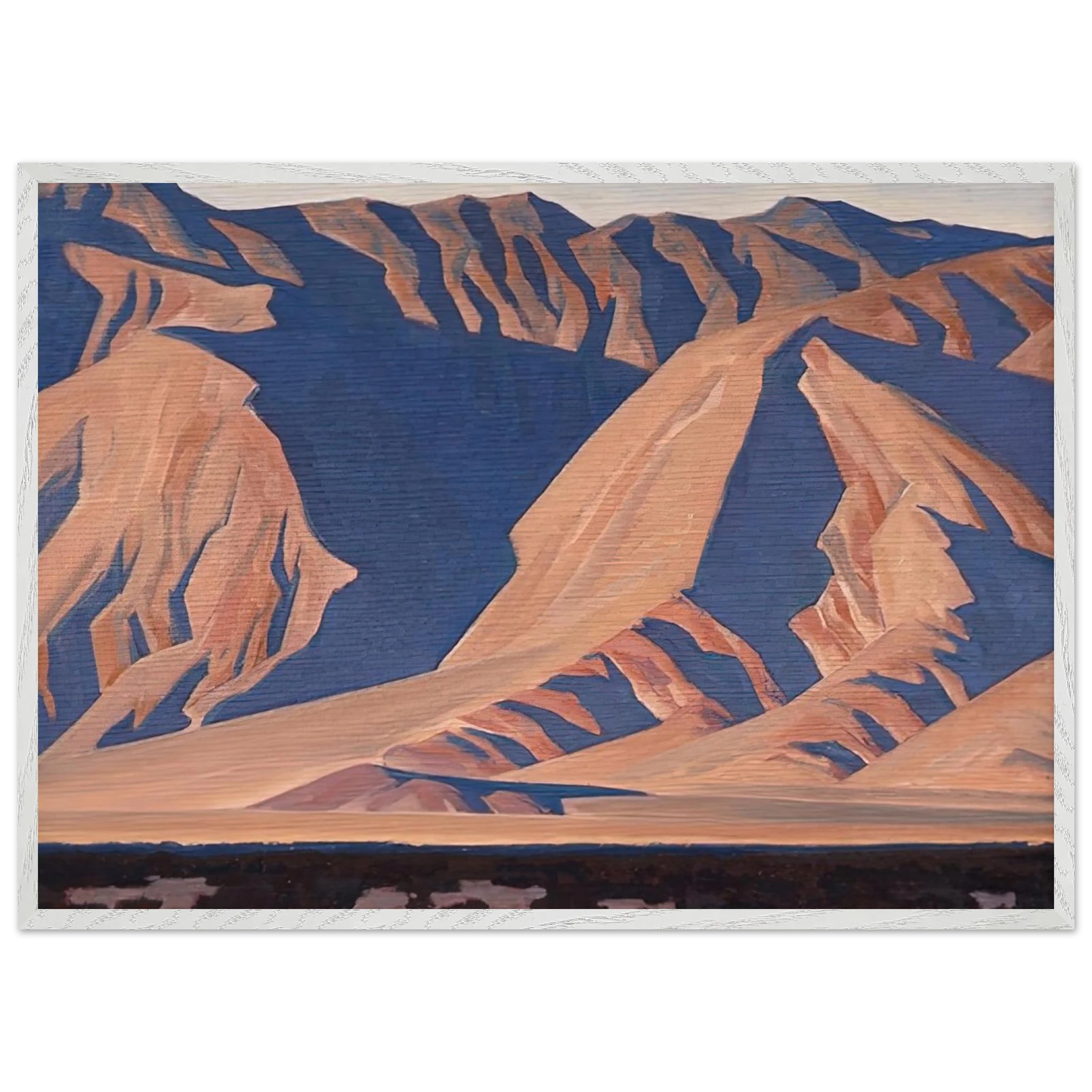 Maynard Dixon - INYO MOUNTAINS 1944 Wall art - 45x60 cm / 18x24 inches - Premium Wooden Framed Poster With Fine Art Paper-canvas - Wood frame