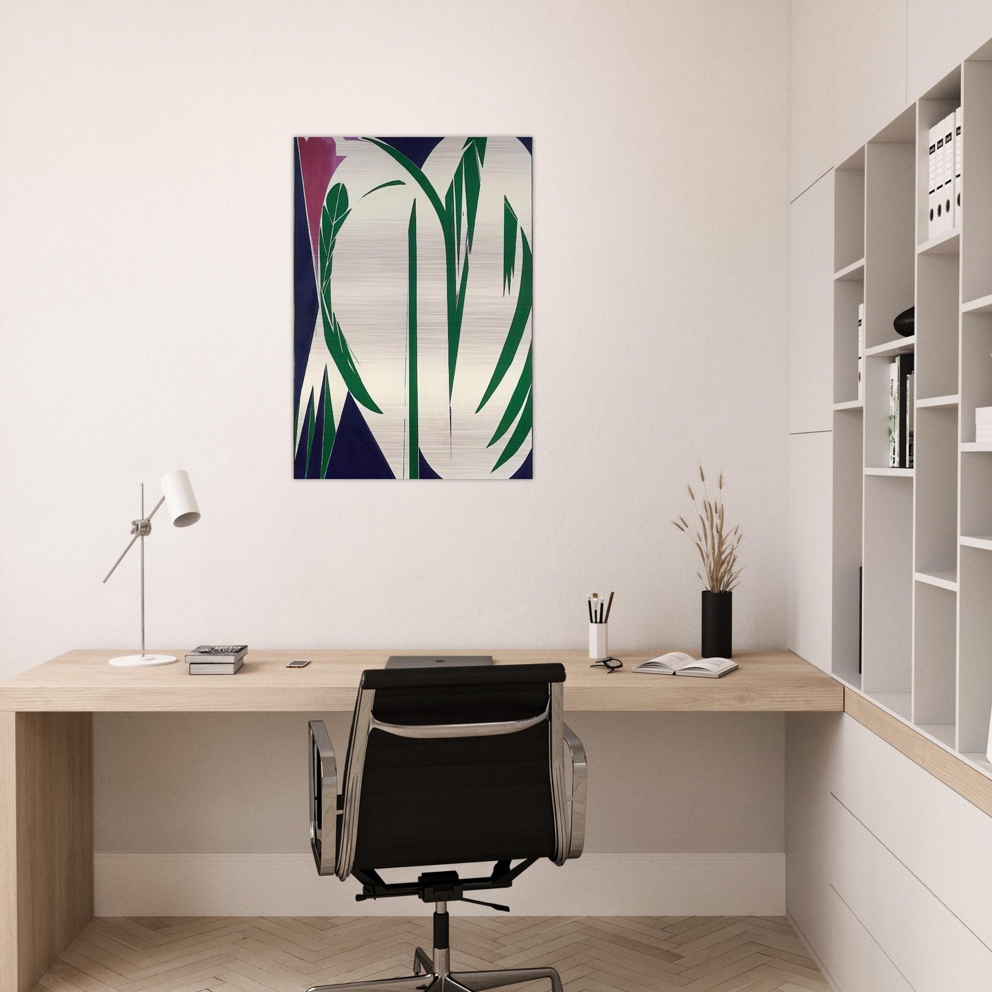 Rising Green - Lee Krasner Brushed Aluminum Print - 70x100 cm / 28x40 inches | Lee Krasner Aluminum Print | Lee Krasner Prints