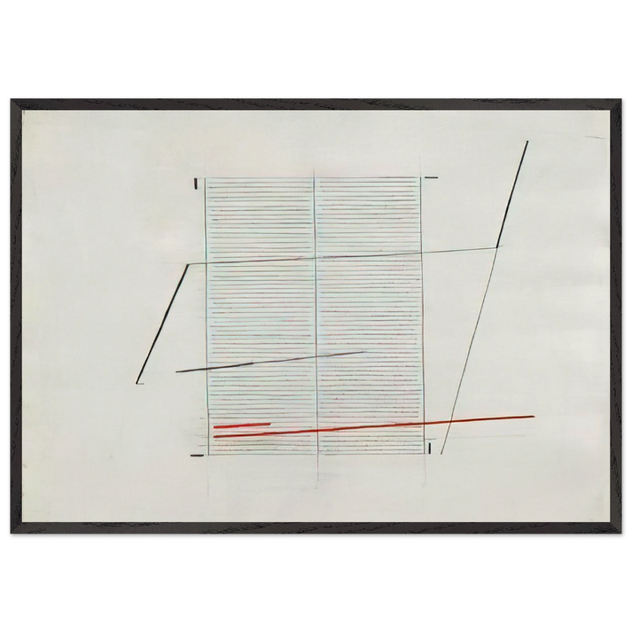 Acrilico K - 1979 - Bice Lazzari 70x100 cm / 28x40 inches Framed Art Print – Black Wooden Frame