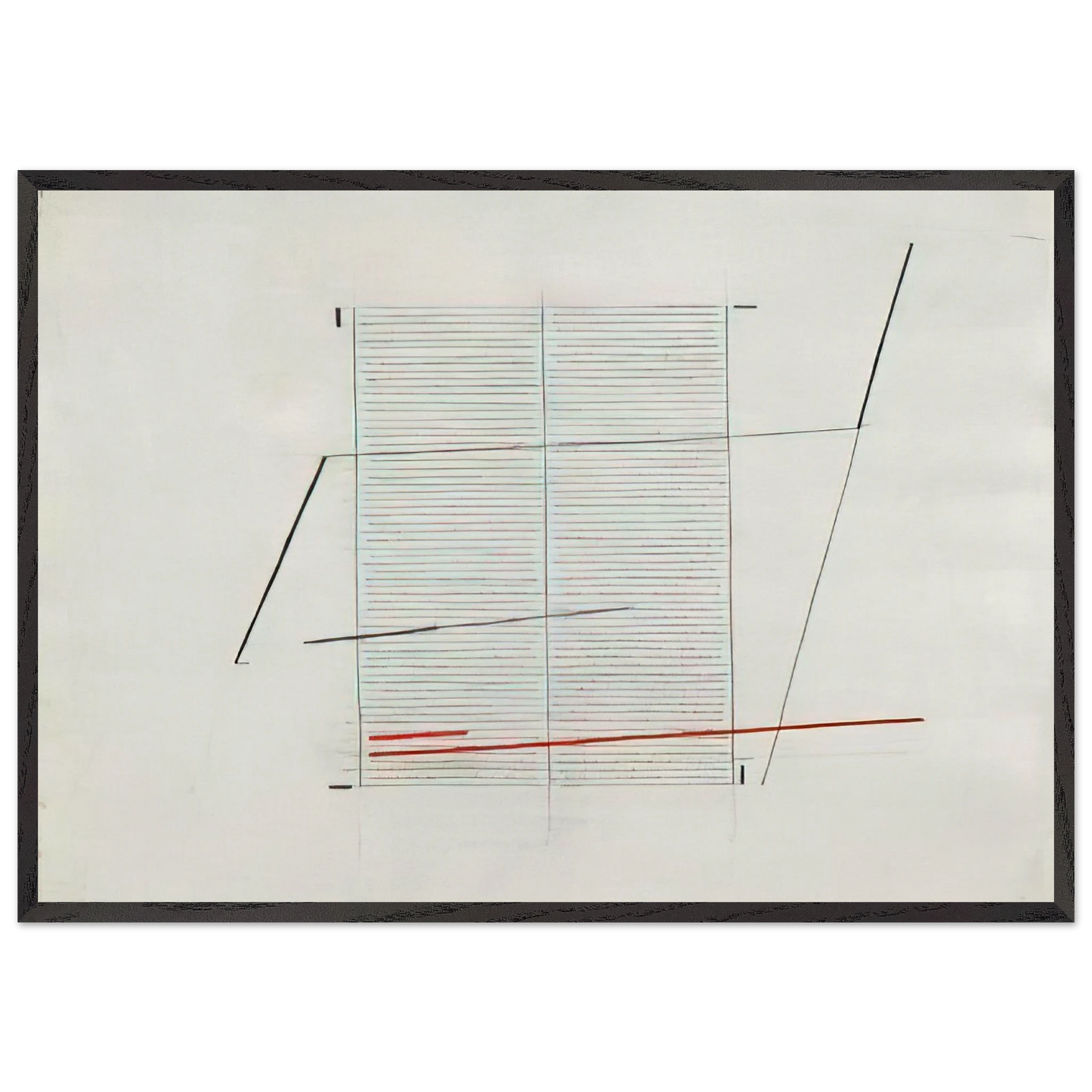 Acrilico K - 1979 - Bice Lazzari 70x100 cm / 28x40 inches Framed Art Print – Black Wooden Frame