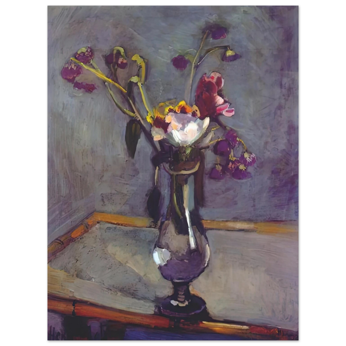 Henri Matisse - BOUQUET ON A BAMBOO TABLE 1903 75x100 cm / 30x40inches Fine Art Poster